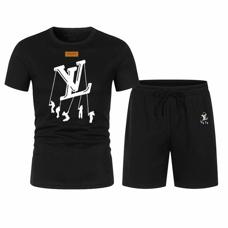 Wholesale Cheap Lv Short Sleeve Tracksuits for Sale