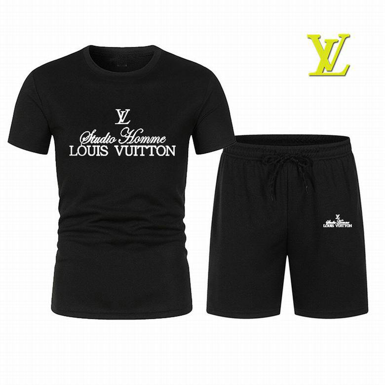 Wholesale Cheap Lv Short Sleeve Tracksuits for Sale