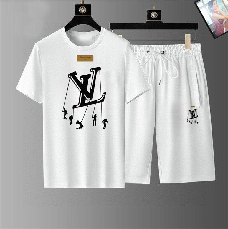 Wholesale Cheap Lv Short Sleeve Tracksuits for Sale