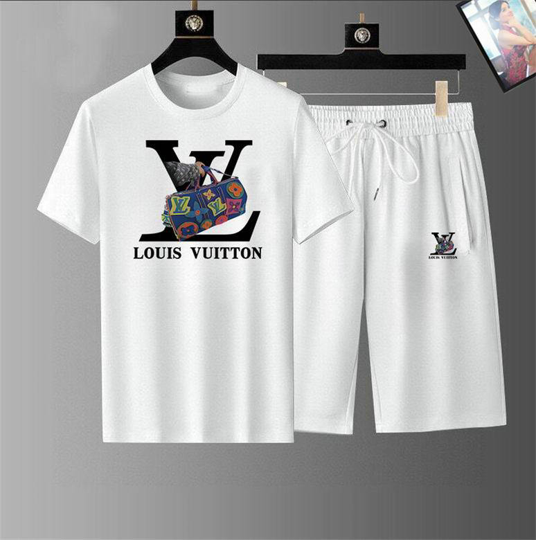 Wholesale Cheap Lv Short Sleeve Tracksuits for Sale