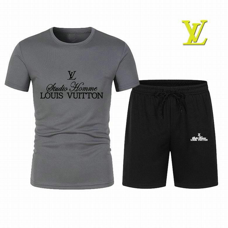 Wholesale Cheap Lv Short Sleeve Tracksuits for Sale