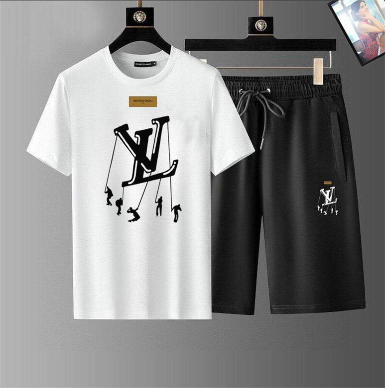 Wholesale Cheap Lv Short Sleeve Tracksuits for Sale