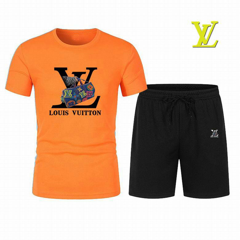 Wholesale Cheap Lv Short Sleeve Tracksuits for Sale