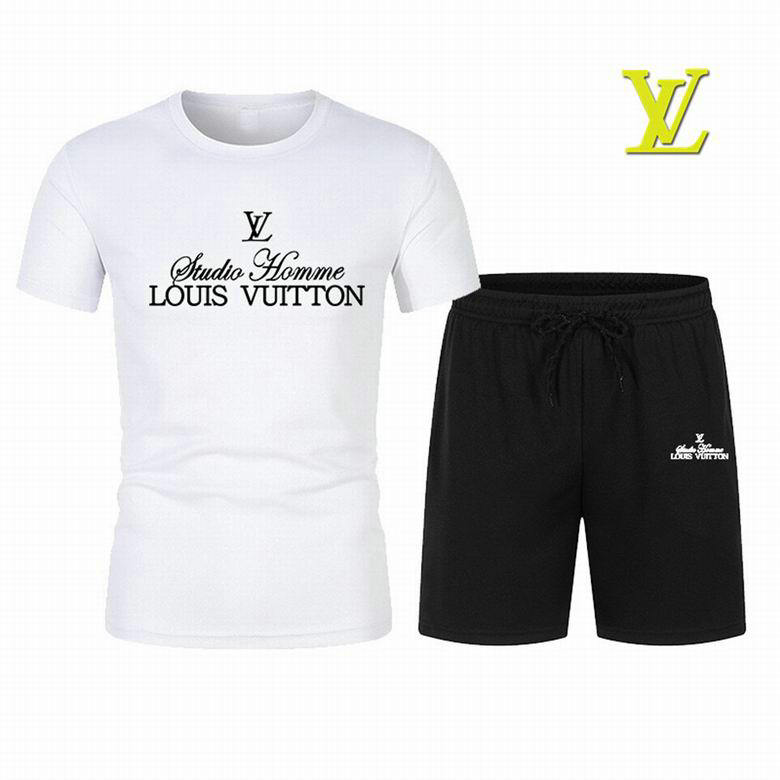 Wholesale Cheap Lv Short Sleeve Tracksuits for Sale