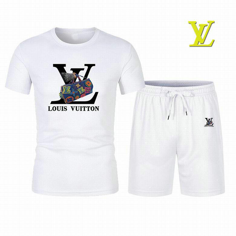 Wholesale Cheap Lv Short Sleeve Tracksuits for Sale