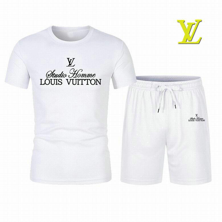 Wholesale Cheap Lv Short Sleeve Tracksuits for Sale