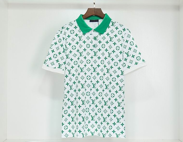 Wholesale Cheap Louis Vuitton Short Sleeve Lapel T Shirts for Sale