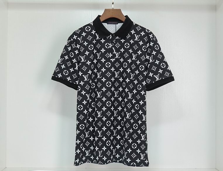 Wholesale Cheap Louis Vuitton Short Sleeve Lapel T Shirts for Sale