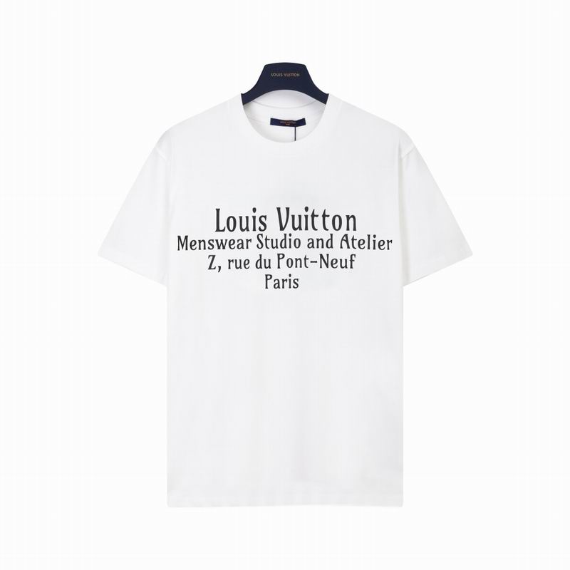 Wholesale Cheap Louis Vuitton men Short Sleeve Replica T Shirts for Sale