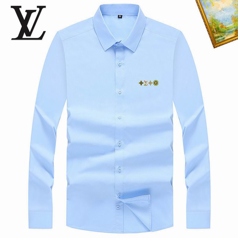 Wholesale Cheap Louis Vuitton Long Sleeve Men Shirts for Sale