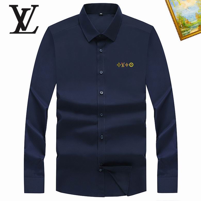 Wholesale Cheap Louis Vuitton Long Sleeve Men Shirts for Sale