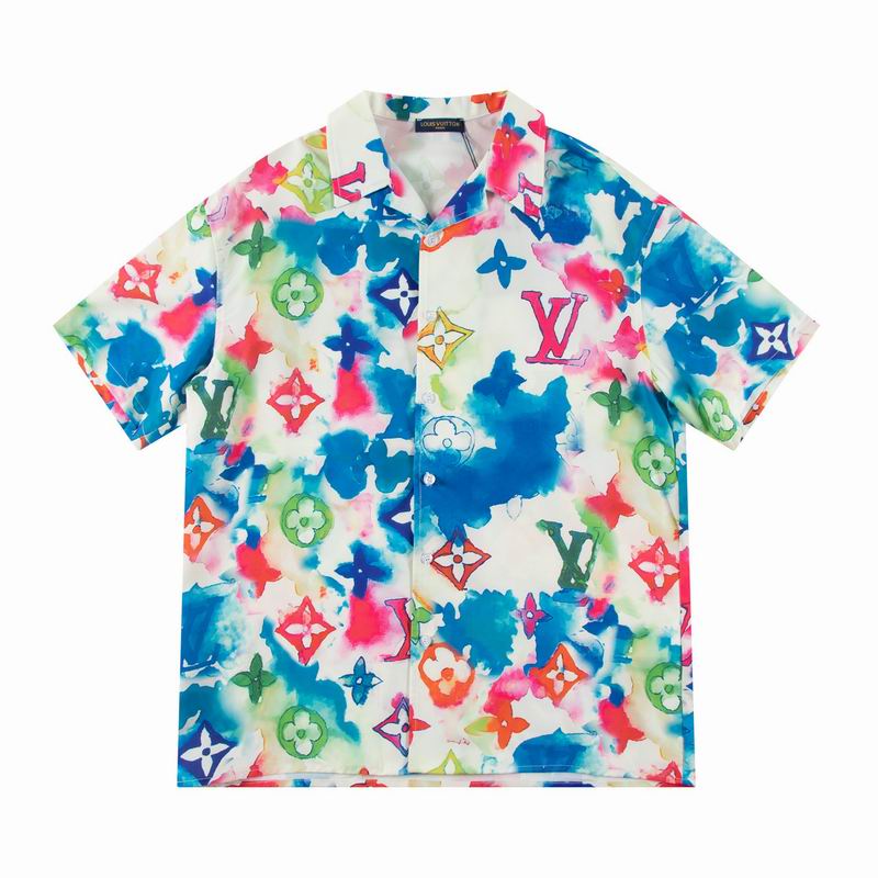 Wholesale Cheap Louis Vuitton Short Sleeve Replica Shirts for Sale