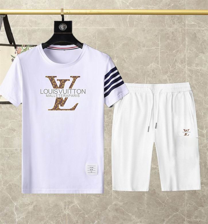 Wholesale Cheap Lv Short Sleeve Replica Tracksuits for Sale