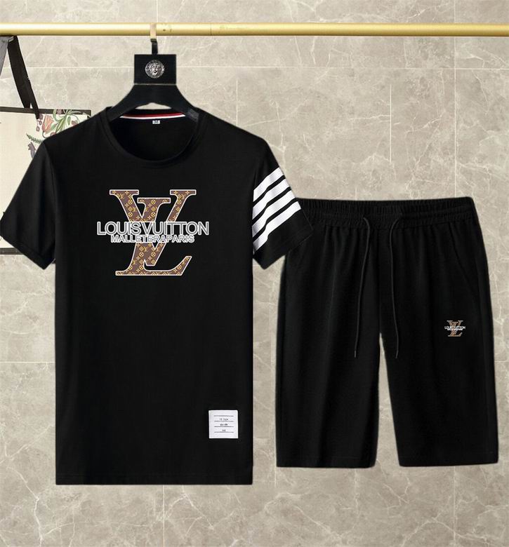 Wholesale Cheap Lv Short Sleeve Replica Tracksuits for Sale