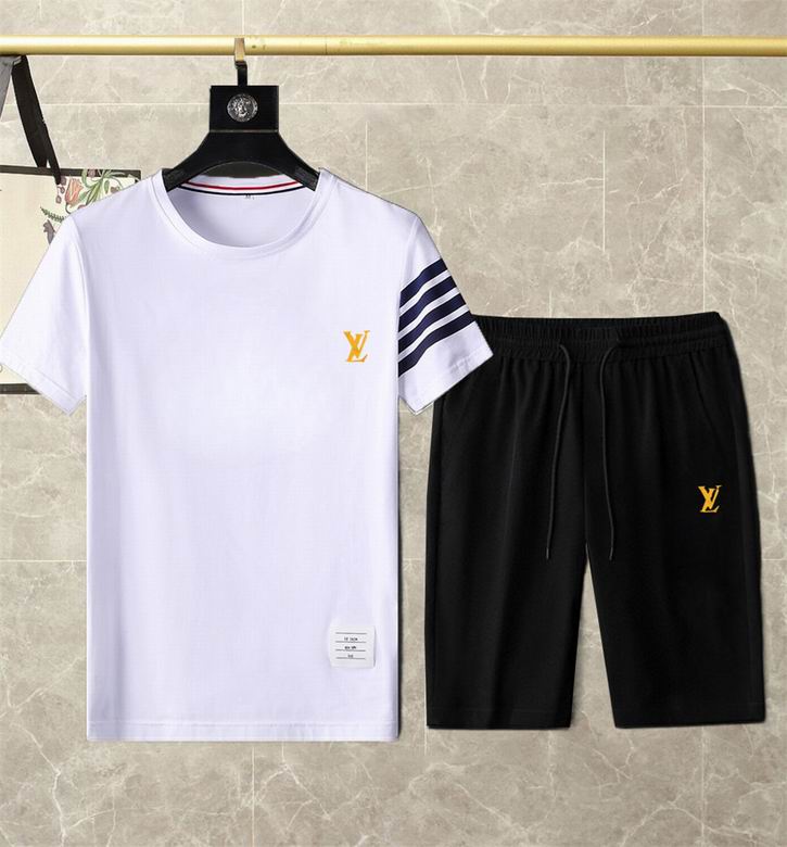 Wholesale Cheap Lv Short Sleeve Replica Tracksuits for Sale