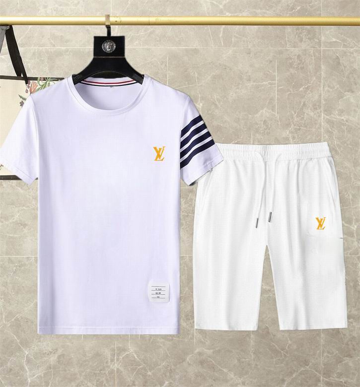 Wholesale Cheap Lv Short Sleeve Replica Tracksuits for Sale