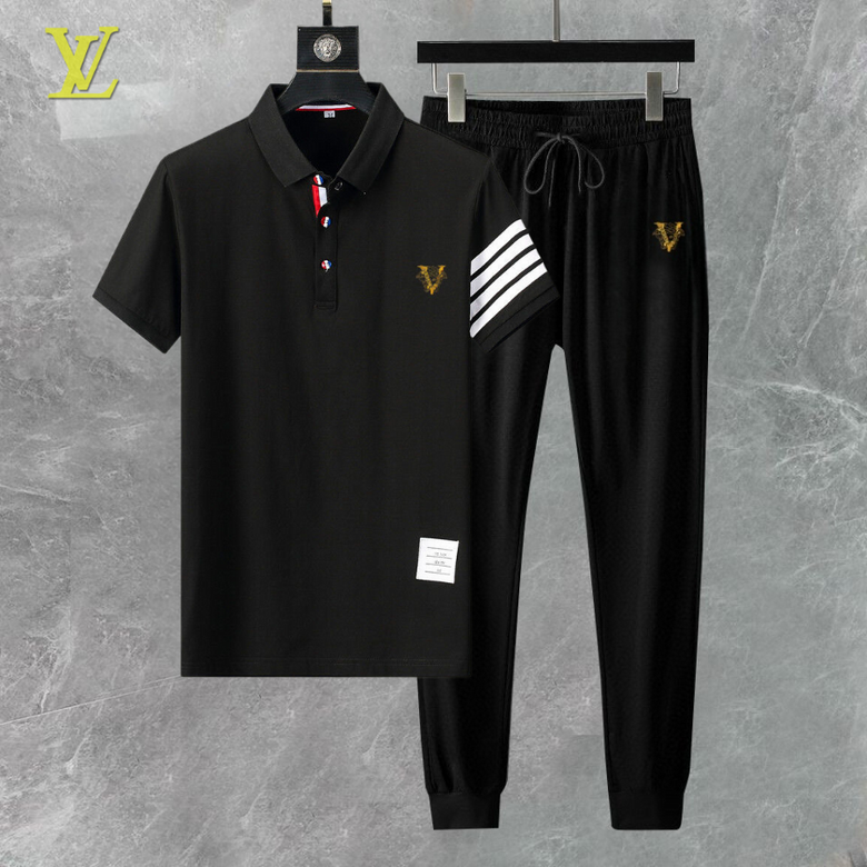 Wholesale Cheap Lv Short Sleeve Replica Tracksuits for Sale