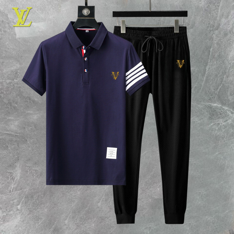 Wholesale Cheap Lv Short Sleeve Replica Tracksuits for Sale