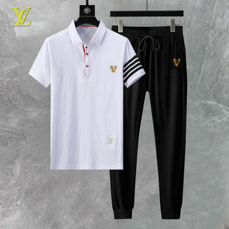 Wholesale Cheap Lv Short Sleeve Replica Tracksuits for Sale