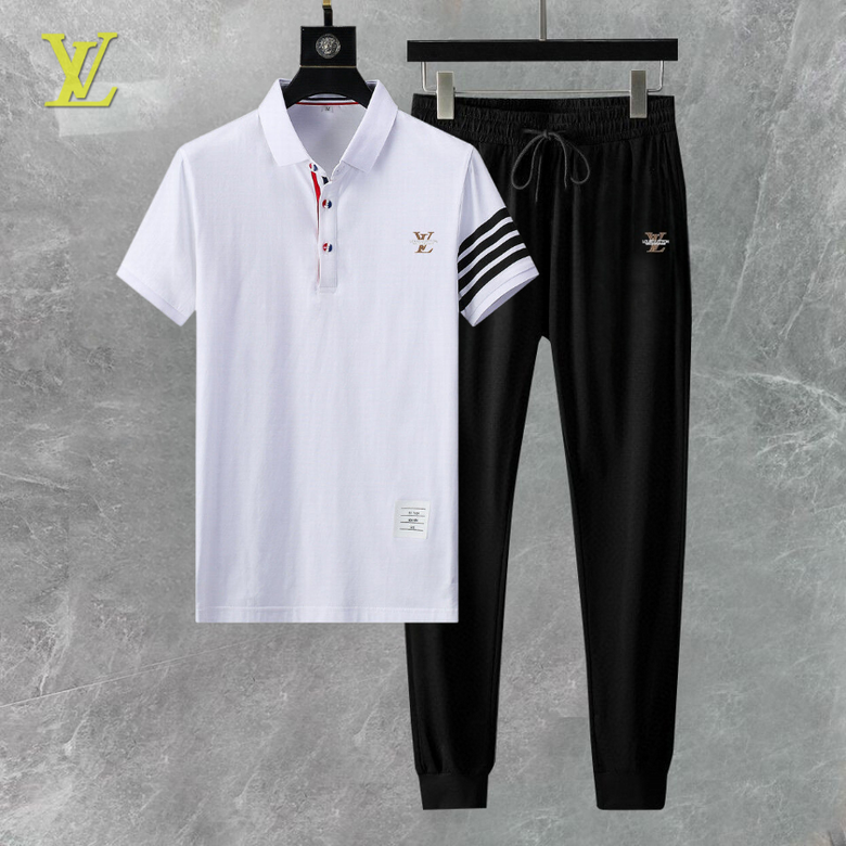 Wholesale Cheap Lv Short Sleeve Replica Tracksuits for Sale