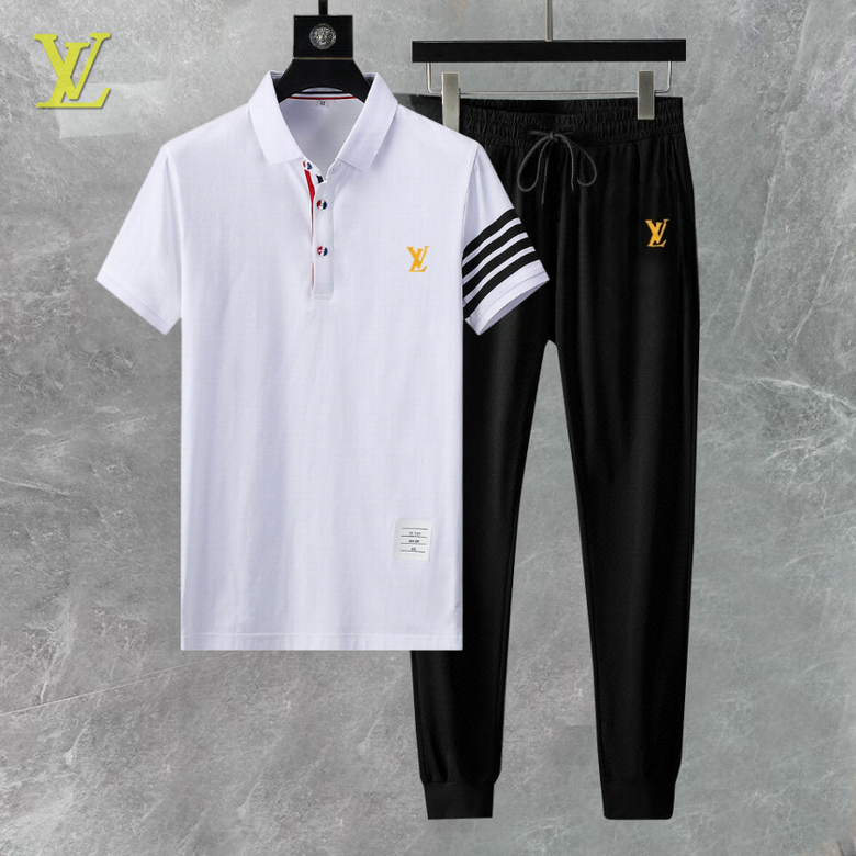 Wholesale Cheap Lv Short Sleeve Replica Tracksuits for Sale