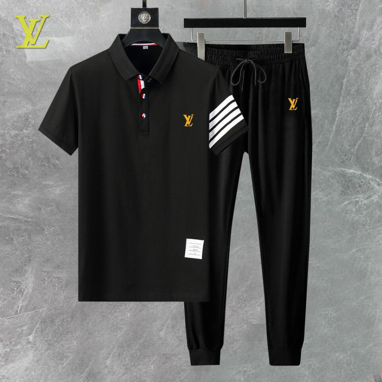 Wholesale Cheap Lv Short Sleeve Replica Tracksuits for Sale