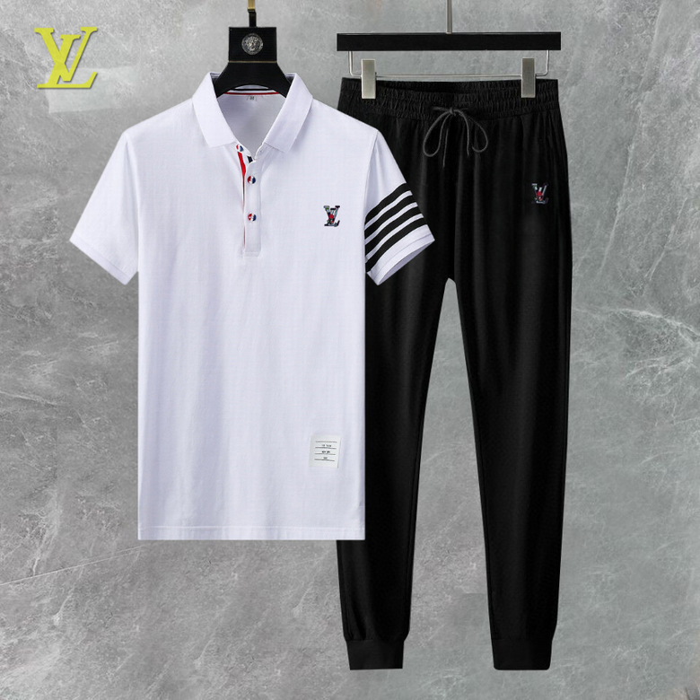 Wholesale Cheap Lv Short Sleeve Replica Tracksuits for Sale