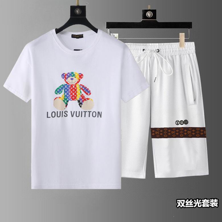 Wholesale Cheap Lv Short Sleeve Replica Tracksuits for Sale