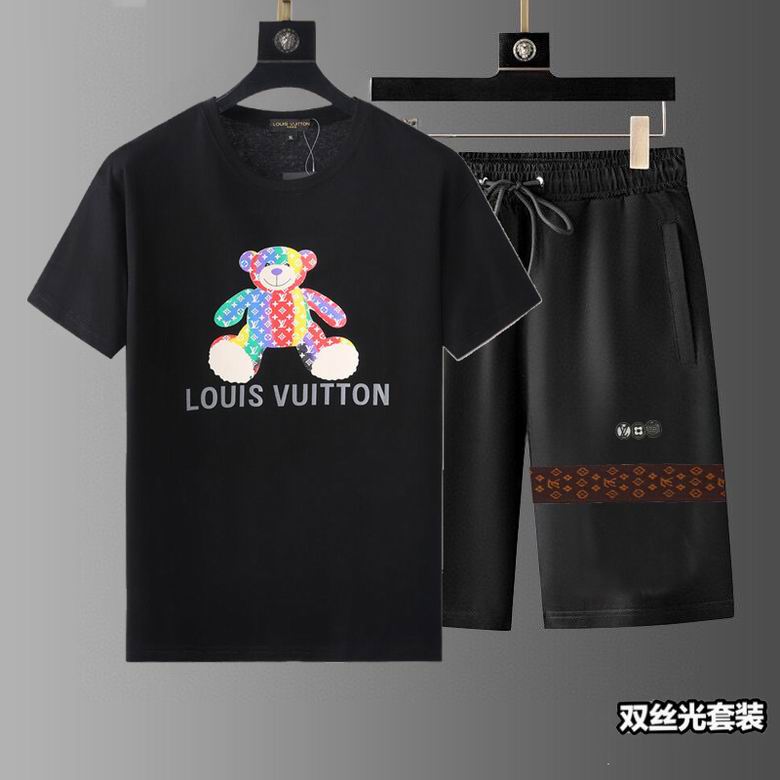 Wholesale Cheap Lv Short Sleeve Replica Tracksuits for Sale