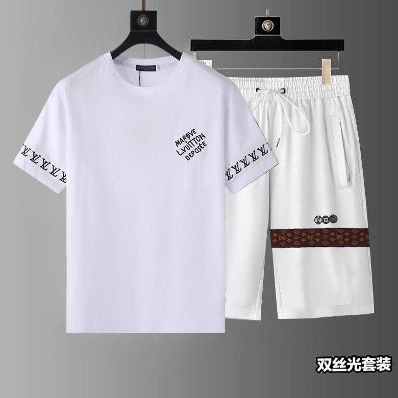 Wholesale Cheap Lv Short Sleeve Replica Tracksuits for Sale