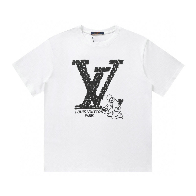 Wholesale Cheap Louis Vuitton Short Sleeve Replica T Shirts for Sale