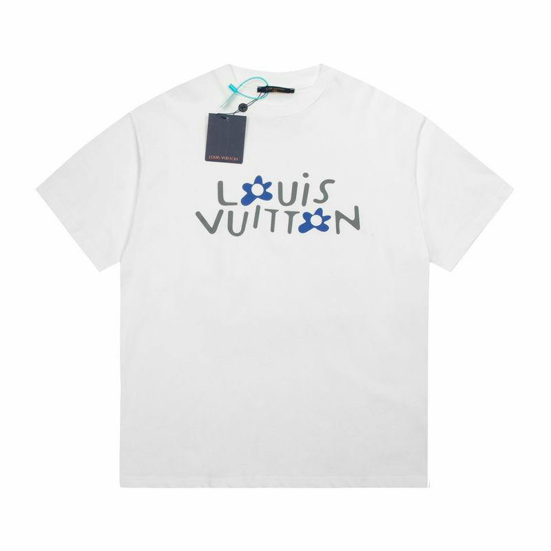 Wholesale Cheap Louis Vuitton Women Short Sleeve Replica T Shirts for Sale