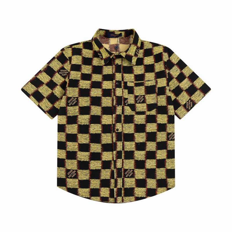 Wholesale Cheap Louis Vuitton Short Sleeve Replica Shirts for Sale