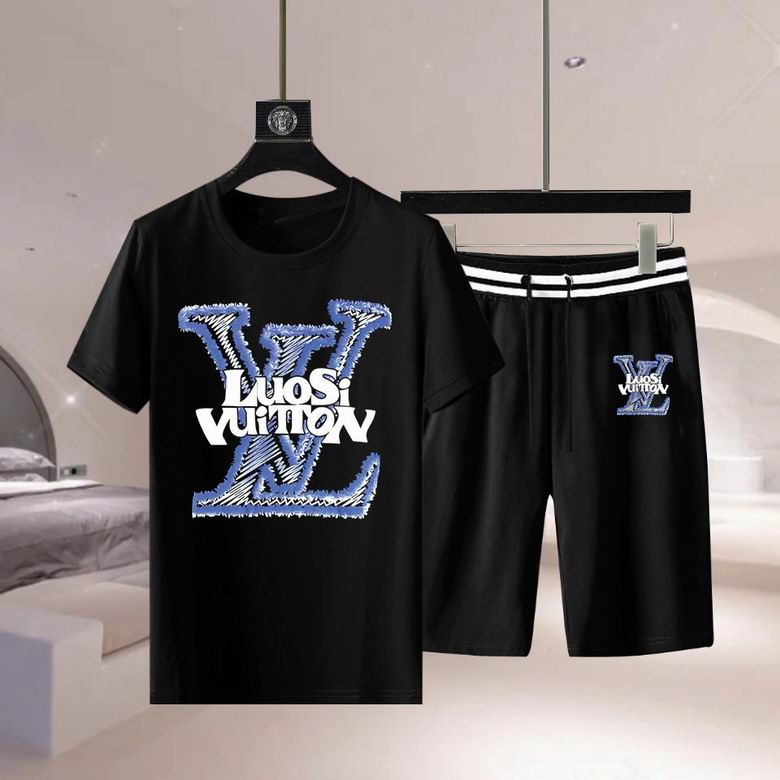 Wholesale Cheap LV Short Sleeve Replica Tracksuits for Sale