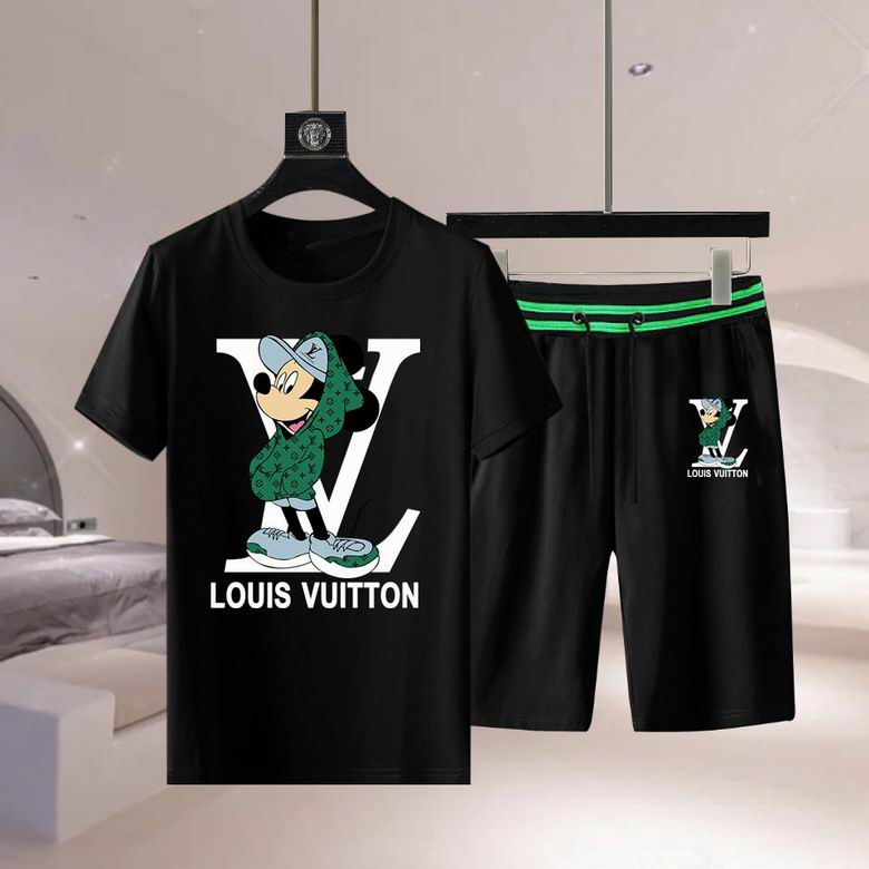 Wholesale Cheap LV Short Sleeve Replica Tracksuits for Sale