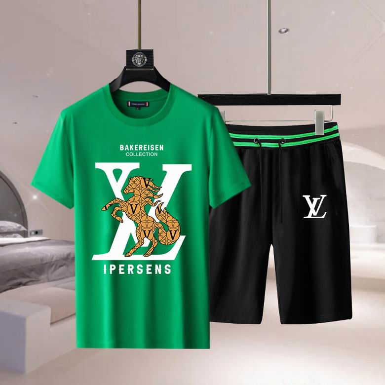 Wholesale Cheap LV Short Sleeve Replica Tracksuits for Sale