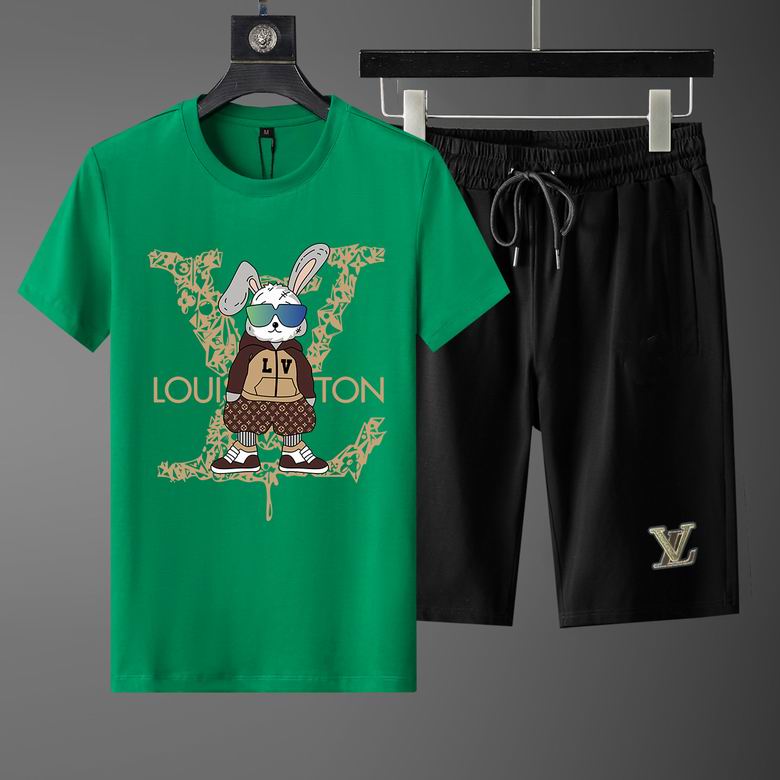 Wholesale Cheap LV Short Sleeve Replica Tracksuits for Sale