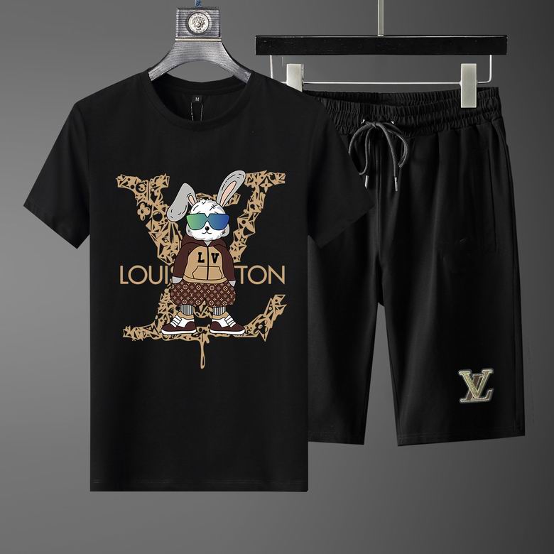 Wholesale Cheap LV Short Sleeve Replica Tracksuits for Sale