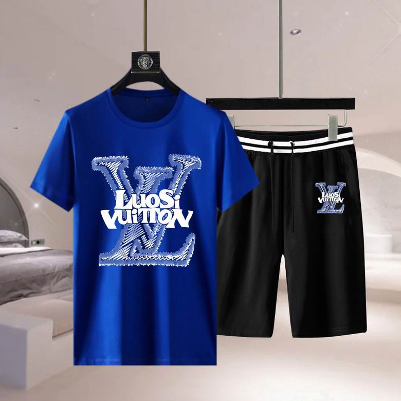 Wholesale Cheap LV Short Sleeve Replica Tracksuits for Sale