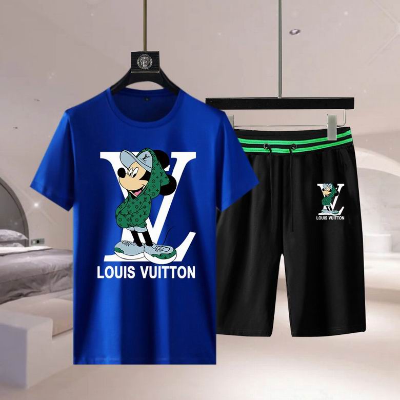 Wholesale Cheap LV Short Sleeve Replica Tracksuits for Sale