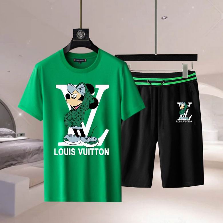 Wholesale Cheap LV Short Sleeve Replica Tracksuits for Sale