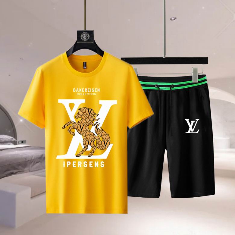 Wholesale Cheap LV Short Sleeve Replica Tracksuits for Sale