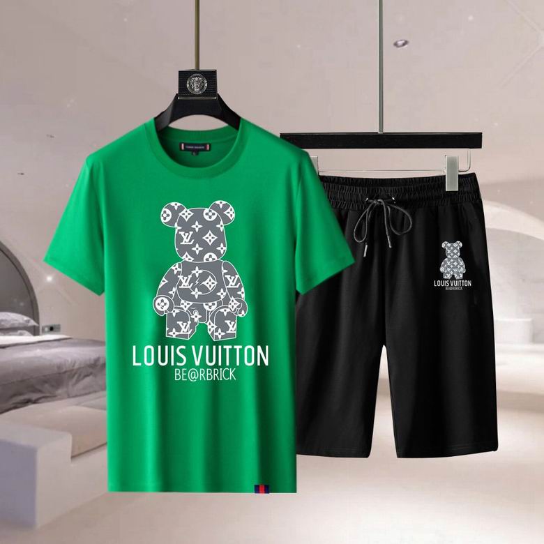 Wholesale Cheap LV Short Sleeve Replica Tracksuits for Sale