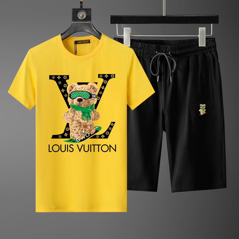 Wholesale Cheap LV Short Sleeve Replica Tracksuits for Sale