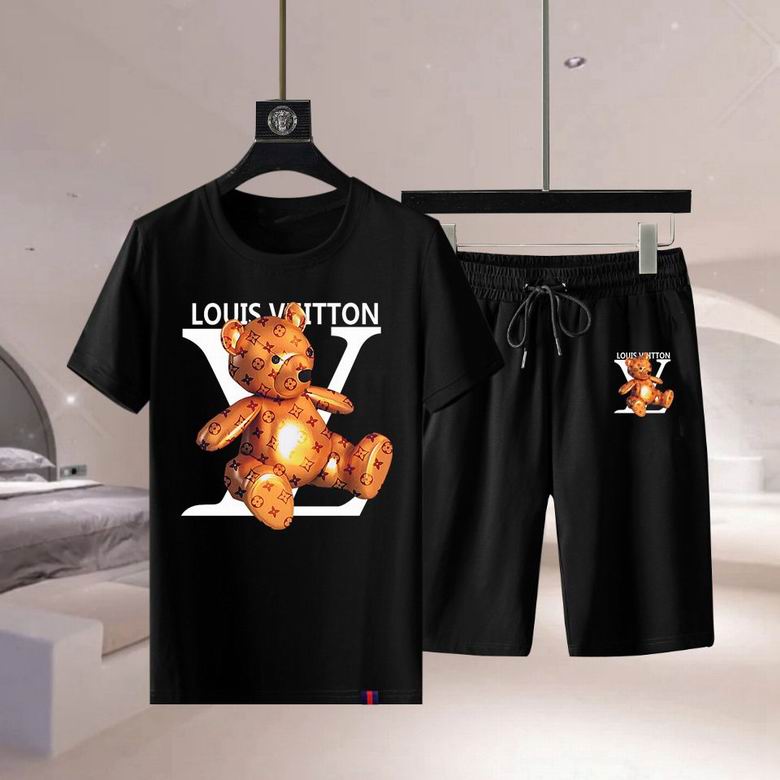 Wholesale Cheap LV Short Sleeve Replica Tracksuits for Sale