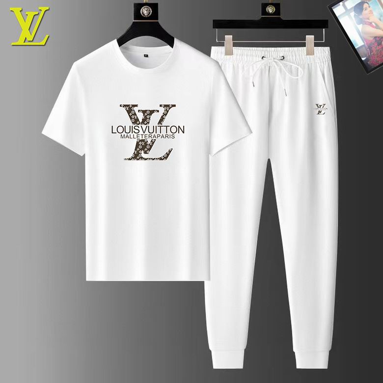 Wholesale Cheap LV Short Sleeve Replica Tracksuits for Sale