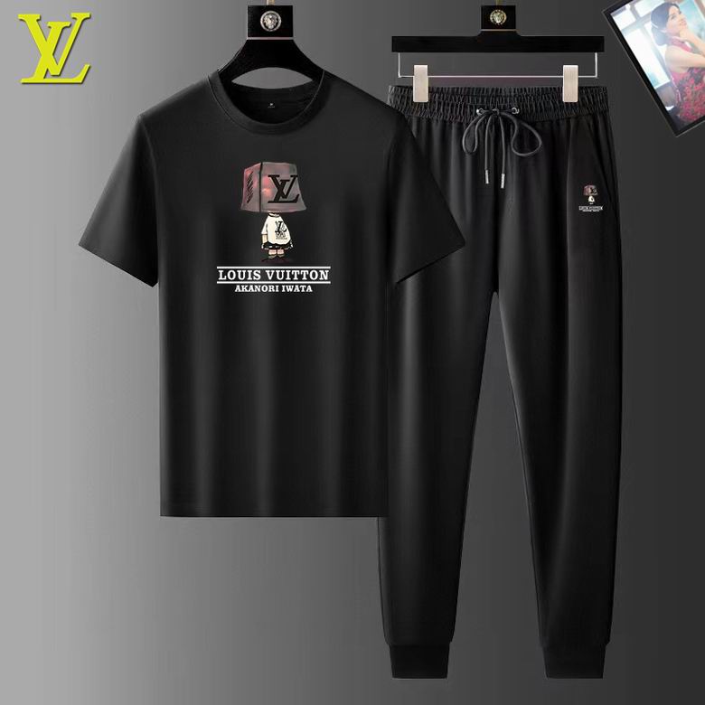 Wholesale Cheap LV Short Sleeve Replica Tracksuits for Sale