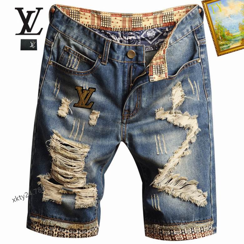 Wholesale Cheap Louis Vuitton Replica Jeans Shorts for Sale