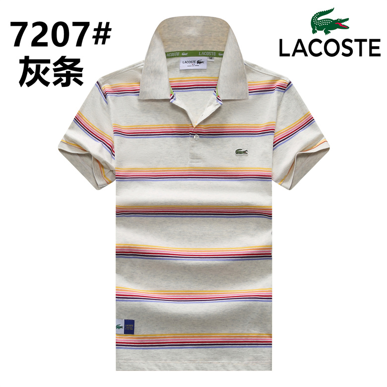 Wholesale Cheap Lacoste Short Sleeve Lapel T Shirts for Sale