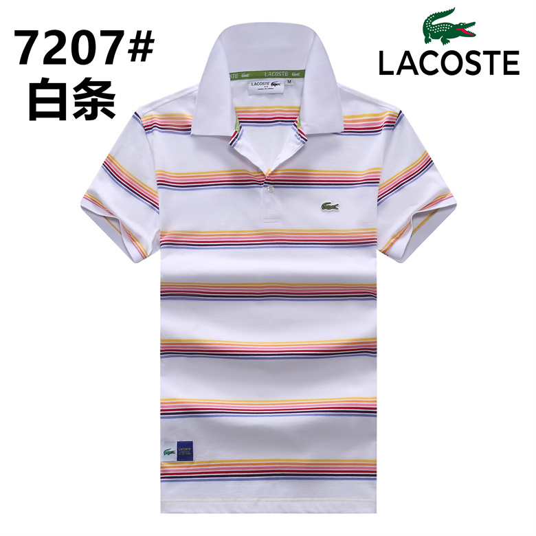 Wholesale Cheap Lacoste Short Sleeve Lapel T Shirts for Sale